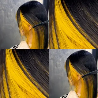 セミロング カラー DESIGNSALON LIA所属・問屋町のブリーチデザ イン屋さん🌈ゆうまのヘアスタイル