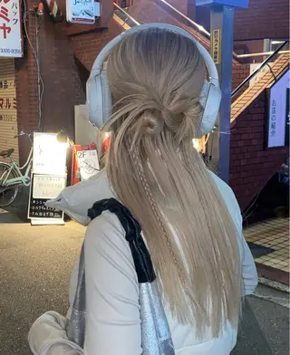 ロング ヘアアレンジ 🎀韓国レイヤー 🎀白石菜々のヘアスタイル