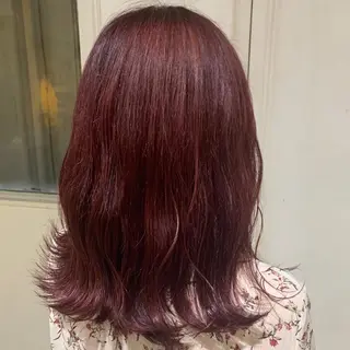 ミディアム カラー "小顔カット" Fuko.のヘアスタイル