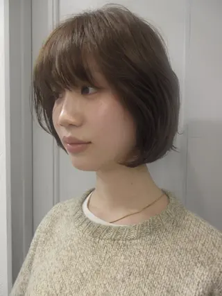 ミディアム ブリーチなしWカラー /赤み消し/トモキのヘアスタイル