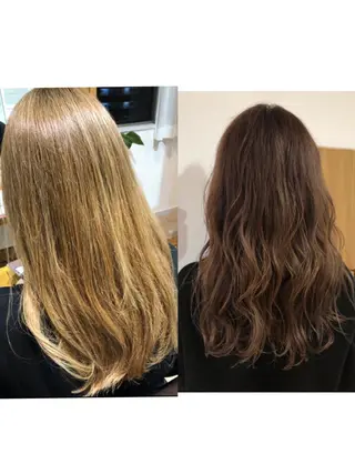 ロング カラー Ate by little所属・青木 梢のヘアスタイル