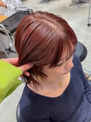 ショート カラー green machida所属・暖色・ベージュ♡ nanoha itoのヘアスタイル