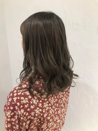 セミロング カラー 🫧透明感カラー/ ボブ/小笠原汐海🪽のヘアスタイル