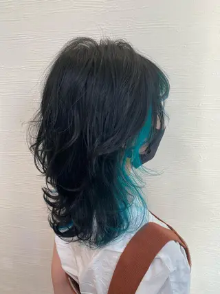 ミディアム カラー パーマ ヘアアレンジ ami by Absolute所属・🐠店長 二田直人🐠のヘアスタイル