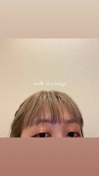 カラー 黒田瀬奈/ボブ まろやかベージュのその他イメージ