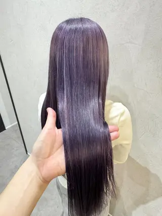 ロング カラー Salon de Qualia(サロンドクオリア)所属・杉下　涼/ハイトーン /髪質改善/パーマのヘアスタイル