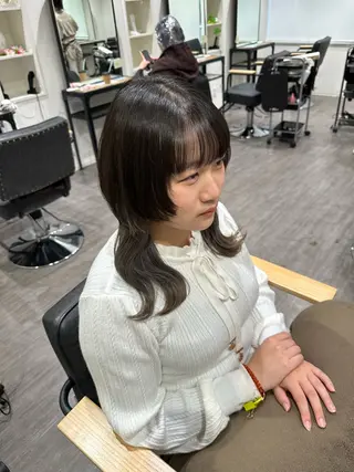 ミディアム カラー 艶髪レイヤー上田 紗也🇰🇷💗のヘアスタイル