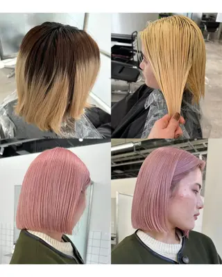 ショート カラー iroha 大阪/ボブ/縮毛矯正のヘアスタイル