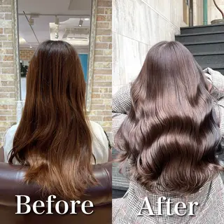 ロング カラー ヘアアレンジ 艶髪/髪質改善/ NATSUKI🍯のヘアスタイル