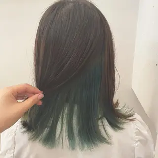 セミロング カラー ヘアアレンジ ハイトーンピンク🍑 ブリーチ🍑RINAのヘアスタイル