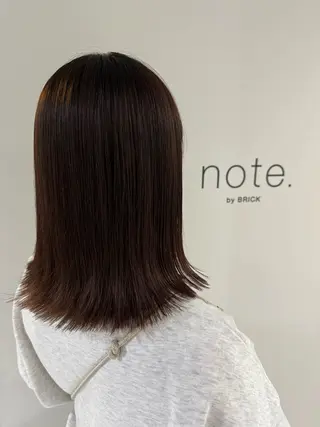 ミディアム カラー BRICK HAIR & SPA 松山所属・miyu .のヘアスタイル