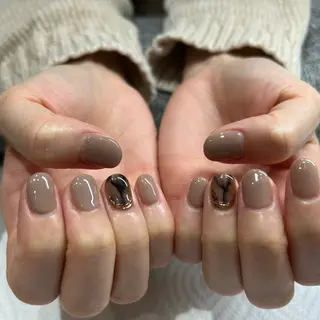 ネイル マミーナオレンジ mihoのネイルデザイン