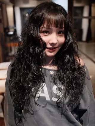 ロング パーマ 【お洒落パーマ】 Elme　肥塚康汰郎のヘアスタイル