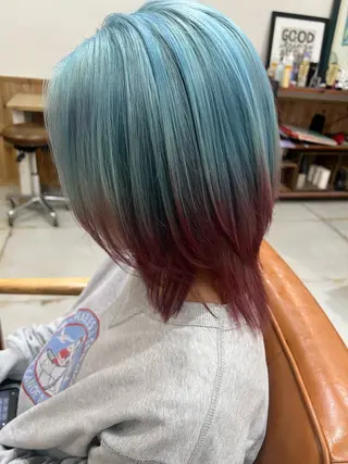 ミディアム hair  design Norm所属・ハイライトバレイヤー ジュ🎨川村聖吾🎨のヘアスタイル