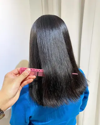 ミディアム カラー パーマ eins.hair所属・過去一の柔髪ヘア 🌿einshairのヘアスタイル