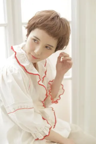 ショート カラー パーマ 髪質改善ストレート/レイヤーカット/Lee  Horie所属・髪質改善&縮毛矯正 池本　有宏のヘアスタイル