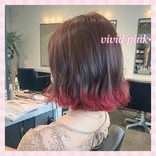 ミディアム カラー 💗ガーリーヘア🎀 saki💗のヘアスタイル