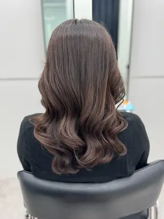 ロング パーマ GO TODAY シェアサロン 銀座Arc店所属・デジタルパーマ🫧 韓国風ヘア🫧サクラのヘアスタイル