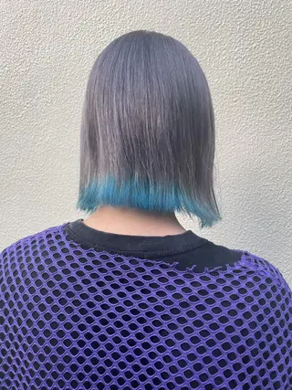 ミディアム カラー ハイトーン/ブリーチ /ウルフ⛓️MAKIのヘアスタイル