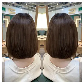 ミディアム カラー 村山 茉衣のヘアスタイル