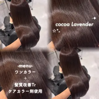 ロング カラー 淡めベージュ🤎ショ ート🤎Kiyokaのヘアスタイル