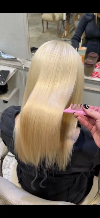 ミディアム 💖艶ダメージレス激 可愛カラーKAO💖のヘアスタイル