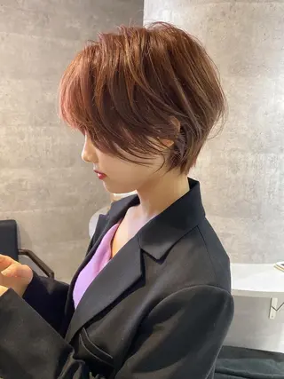 ショート カラー 女性が憧れる ショート/角田愛和のヘアスタイル