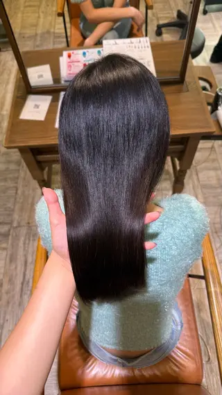 セミロング 福田花音/スタイリ スト兼任アイリストのヘアスタイル