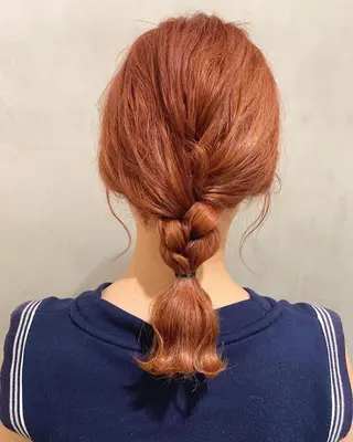 ミディアム カラー ヘアアレンジ 優作 〜圧倒的信頼〜のヘアスタイル