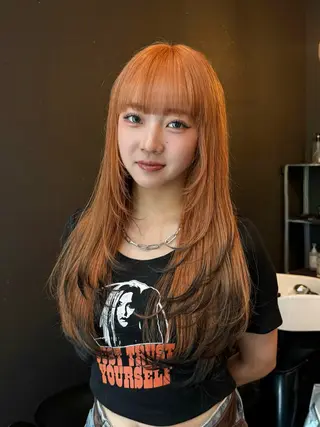 ロング カラー トレンド×デザイン DEAN岡崎店のヘアスタイル