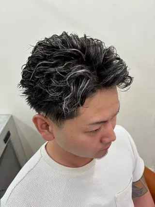カラー パーマ メンズ 梅田/全パーマ特化/ ケアパーマ特化/秋本のヘアスタイル