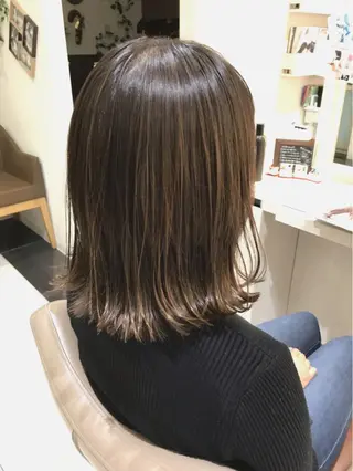 ショート カラー 山崎俊輔/髪質改善 /バレイヤージュのヘアスタイル