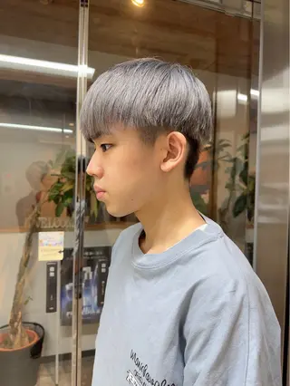 カラー メンズ 髪質改善&ストレート ‪✂︎‬鈴木青樹のヘアスタイル