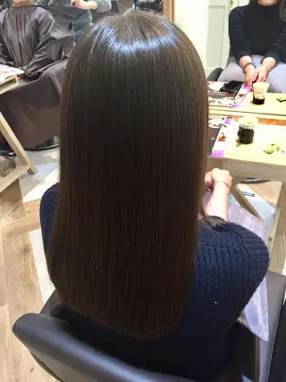 セミロング カラー 【艶髪、髪質改善✨】 Zina杉川のヘアスタイル