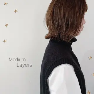 ミディアム カラー salon AKIRA所属・市川 千夏のヘアスタイル