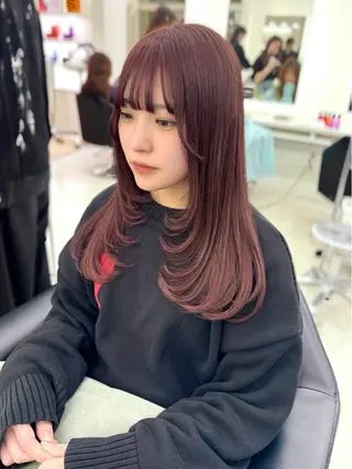 ロング カラー ♡ParveMix 花房 菜乃♡のヘアスタイル