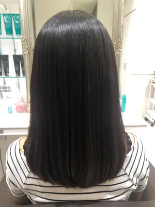 ロング 田中 瑞妃のヘアスタイル