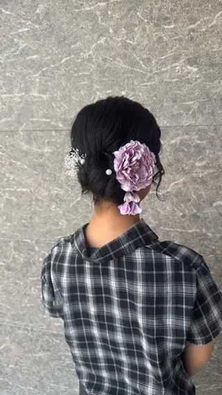 セミロング ヘアアレンジ りん/ハイトーン💖 🌈髪質改善✨️浜松のヘアスタイル