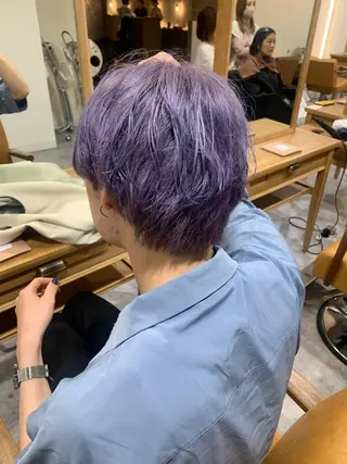 ショート カラー ブリーチ/アレンジ 天満/chihiroのヘアスタイル