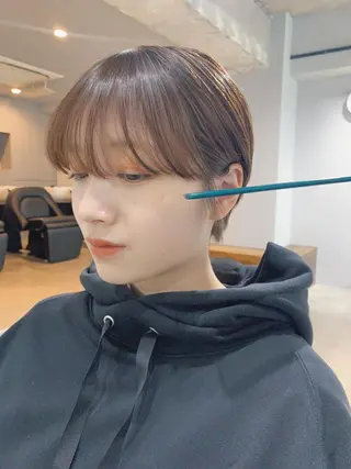 ショート ボブパーマコテ巻き風 パーマNo1深江秀平のヘアスタイル