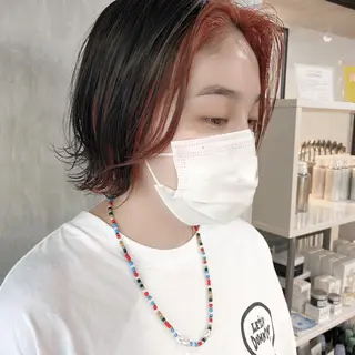 ショート カラー ヘアアレンジ stylist/蛯谷 珠里のヘアスタイル