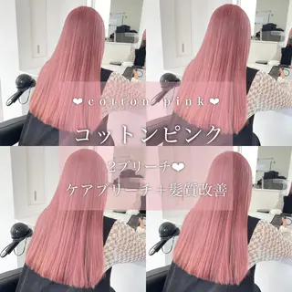 ロング カラー ヘアアレンジ 𝘳𝘺𝘰𝘬𝘢 髪質改善／ブリーチのヘアスタイル