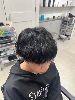 パーマ メンズ 深谷 侑亮のヘアスタイル