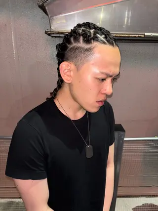 ミディアム ヘアアレンジ メンズ SALOWIN 神宮前５丁目店所属・メンズ/特殊ヘア パーマ🕷️小夏貴也のヘアスタイル