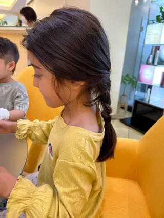 セミロング キッズ 天野 直美のヘアスタイル