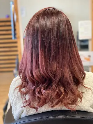 ロング カラー 関口 友行のヘアスタイル