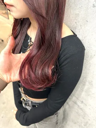 ロング カラー Misora/ボブ/ レイヤー/艶カラーのヘアスタイル