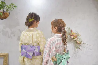 セミロング ヘアアレンジ Takagi Nanamiのヘアスタイル