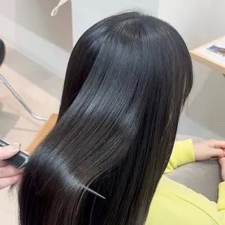 セミロング ✨透明感カラー/ 縮毛矯正/うみ✨️のヘアスタイル