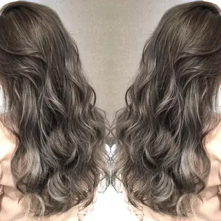 ロング カラー 井上 一平のヘアスタイル